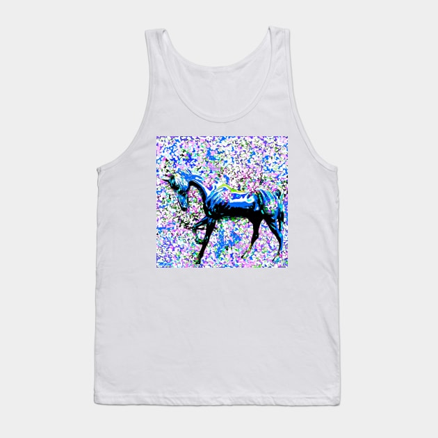 Horse Among the Petals Tank Top by Overthetopsm